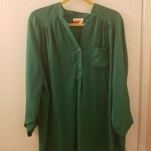 Green Pam Breezly tunic top